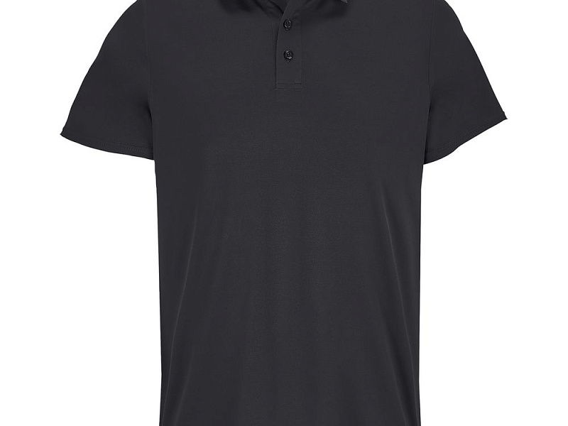 Рубашка поло унисекс Pitcher, черная