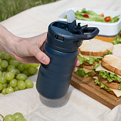 Термобутылка Fujisan 2.0 без логотипа, темно-синяя