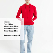 Худи унисекс Westray, красное