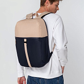 Рюкзак coolStuff, темно-синий с бежевым