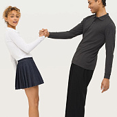 Рубашка поло женская с длинным рукавом Perfect LSL Women, черная