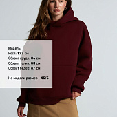 Худи Kulonga Oversize, бордовое