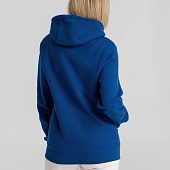 Толстовка с капюшоном унисекс King, ярко-синяя