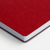 Ежедневник Nebraska Flex, недатированный, красный с серебристым