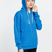 Толстовка на молнии с капюшоном Siverga, бирюзовая