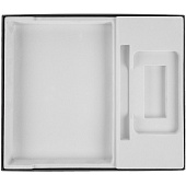 Коробка Overlap под ежедневник, аккумулятор и ручку, ver.2, черная