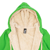 Толстовка унисекс на молнии Sherpa 280, ярко-зеленая