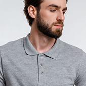 Рубашка поло мужская Adam, серый меланж