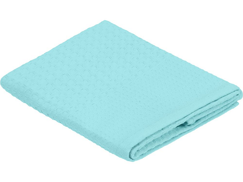 Полотенце вафельное «Деметра», малое, голубое (голубая мята)