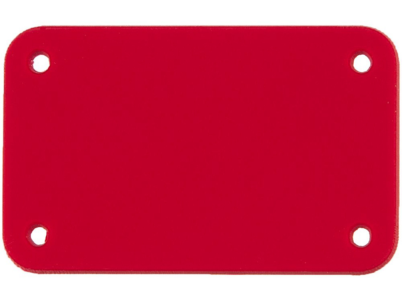 Лейбл из ПВХ Kreta, S, красный