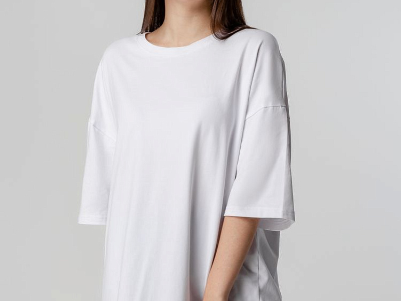 Футболка унисекс оверсайз Crosstown, белая