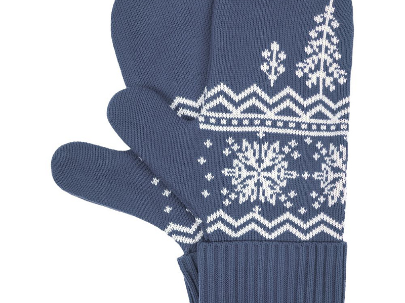 Варежки Elnik, серые с молочно-белым