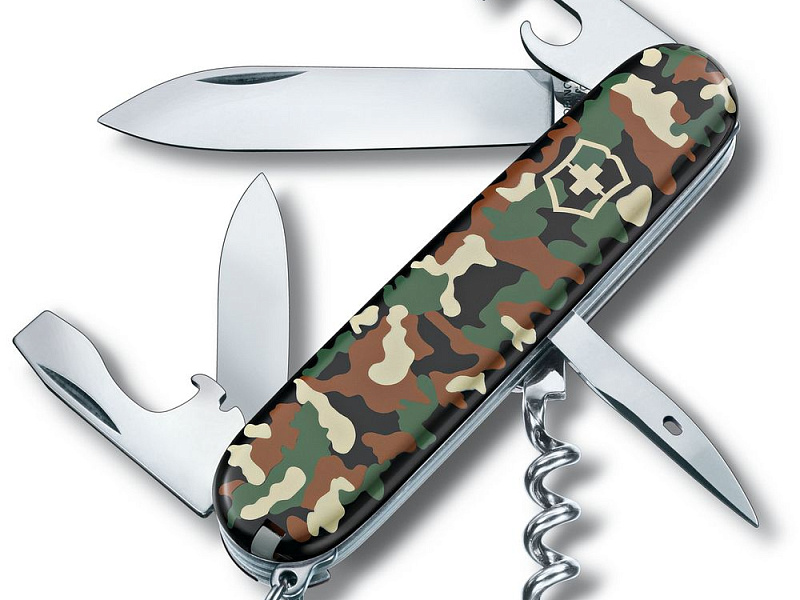Офицерский нож Spartan 91, зеленый камуфляж