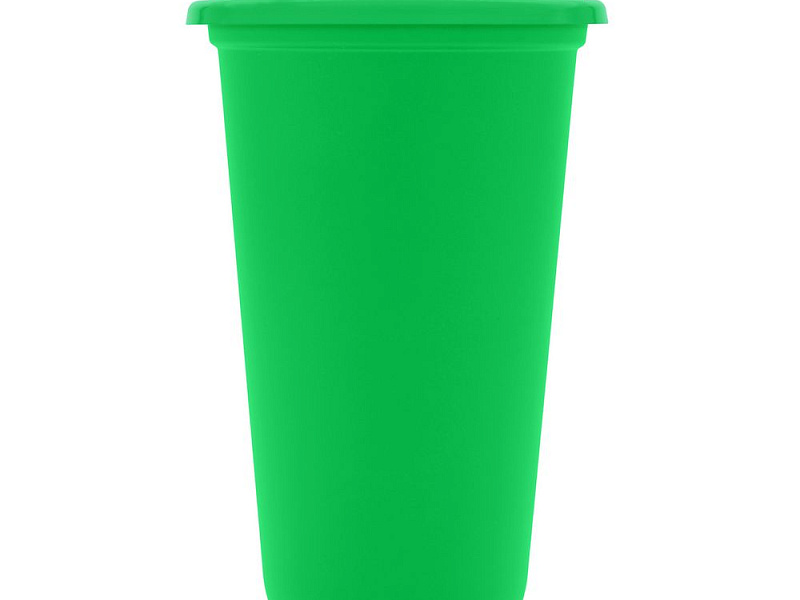 Стакан с крышкой Color Cap, зеленый