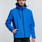 Куртка софтшелл мужская Zagreb, ярко-синяя