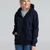 Толстовка на молнии с капюшоном Siverga Heavy 2.0, темно-синяя