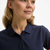 Рубашка поло женская Brandy Women, темно-синяя с белым