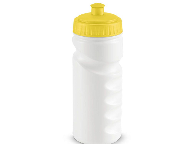 Бутылка для велосипеда Lowry, белая с желтым