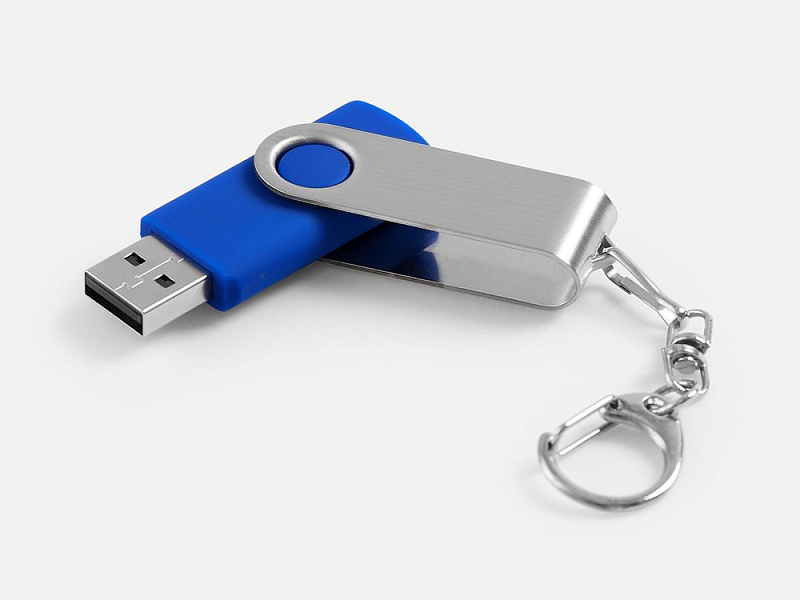 Флешка Twist, синяя, 8 Гб