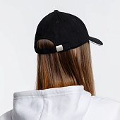 Бейсболка Spiker, черная с белым