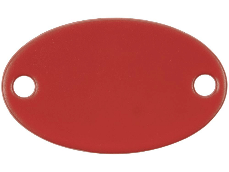 Шильдик металлический Alfa Oval, красный