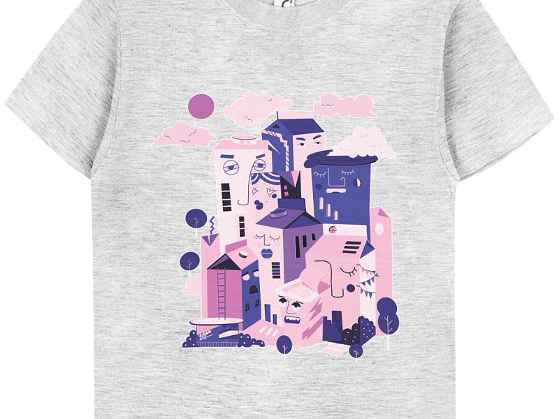 Футболка детская «Йогуртбург», светлый меланж