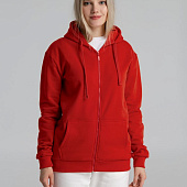 Толстовка на молнии с капюшоном Siverga Heavy 2.0, красная