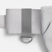 Стропа текстильная Fune 20 S, серая, 10 см