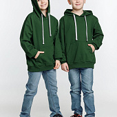 Толстовка с капюшоном детская Kirenga Kids, темно-зеленая