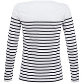 Футболка женская с длинным рукавом Matelot LSL Women, белая с синим