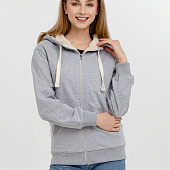 Толстовка на молнии Kulonga Sherpa, серый меланж