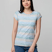 Футболка женская Rayet Lady двусторонняя, голубая с зеленым