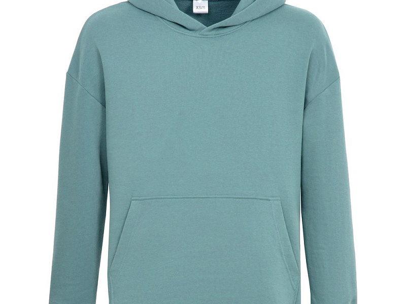 Худи оверсайз Kulonga Comfort, серо-зеленое