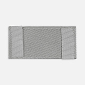 Лейбл тканевый Epsilon, XXS, серый