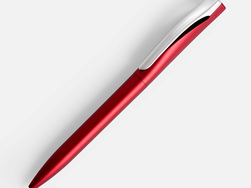 Ручка шариковая Pin Silver, красный металлик