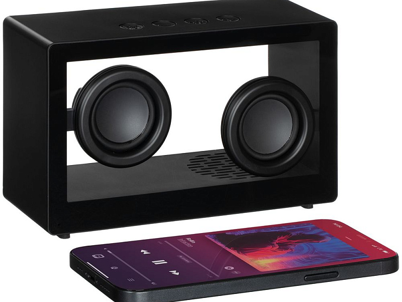 Bluetooth-колонка со светомузыкой Sensofonic, черная