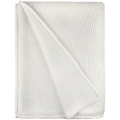 Плед Knitly, жемчужно-белый