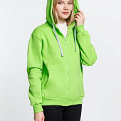 Толстовка на молнии с капюшоном Siverga Heavy, зеленое яблоко