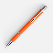 Ручка шариковая Keskus Soft Touch, оранжевая