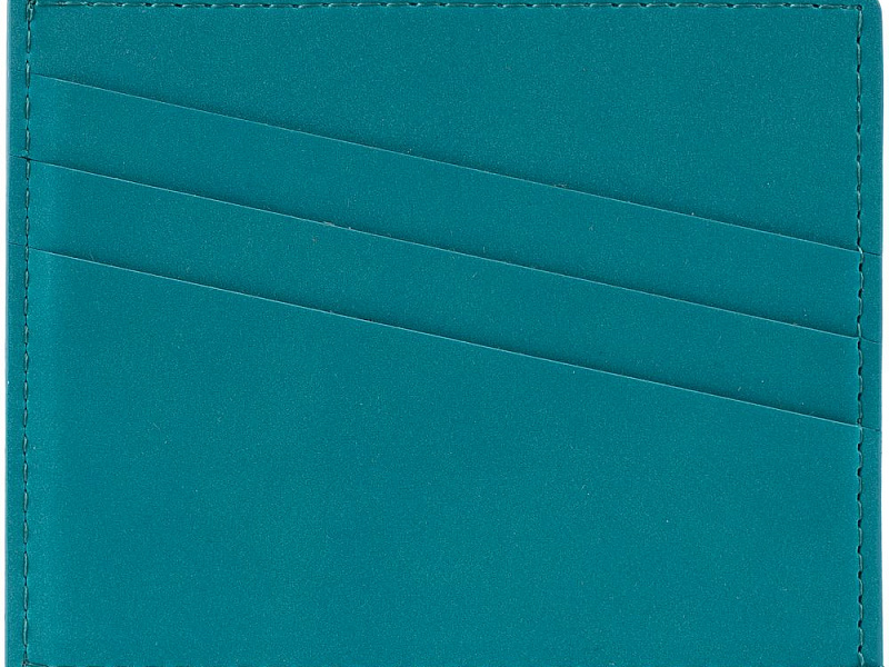 Чехол для карточек Nubuk, бирюзовый