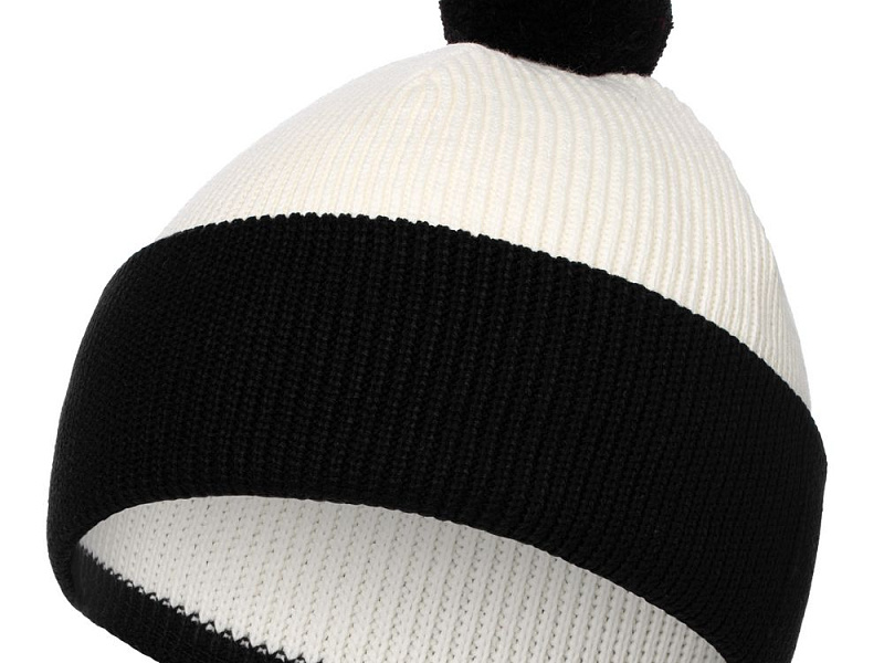 Шапка Snappy, белая с черным