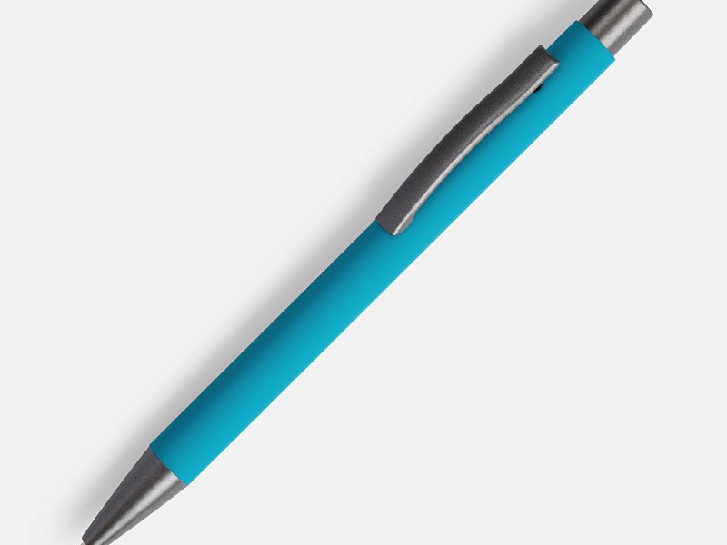Ручка шариковая Atento Soft Touch, бирюзовая