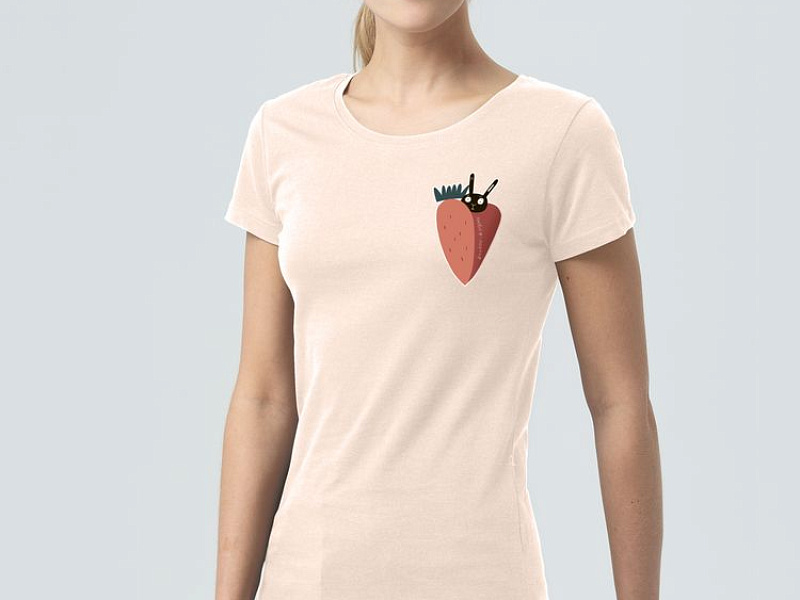 Футболка женская «Любоф-моркоф», розовая