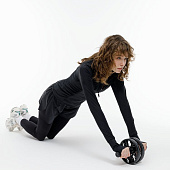 Ролик для пресса с ковриком Presswork, черный