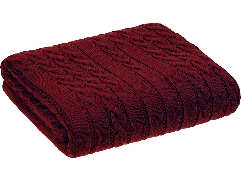 Плед Tressa, темно-красный