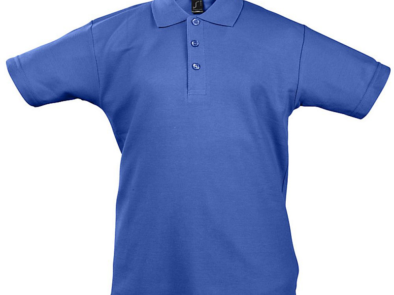 Рубашка поло детская Summer II Kids 170, ярко-синяя