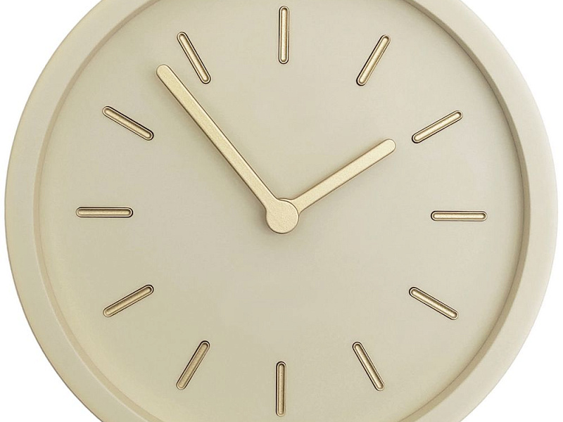 Часы настенные Bronco Jessie, светло-бежевые