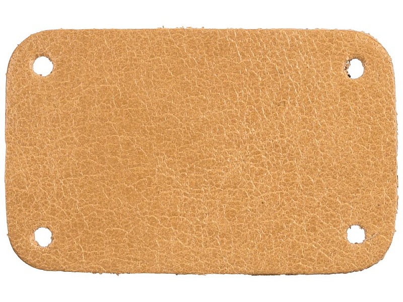 Лейбл кожаный Beta, S, бежевый