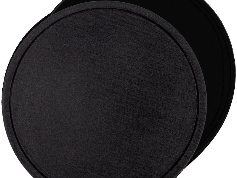 Лейбл из ПВХ с липучкой Menteqo Round, черный