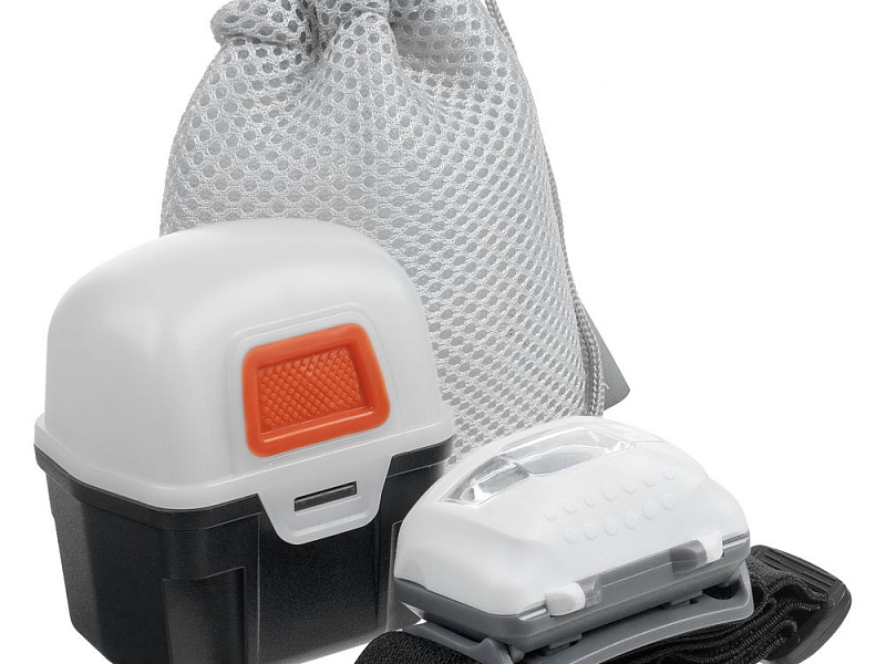 Многофункциональный светодиодный фонарь Klar, серый